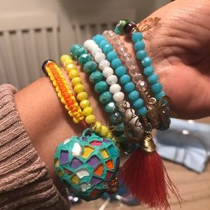 Artesanal vitral heart semanario